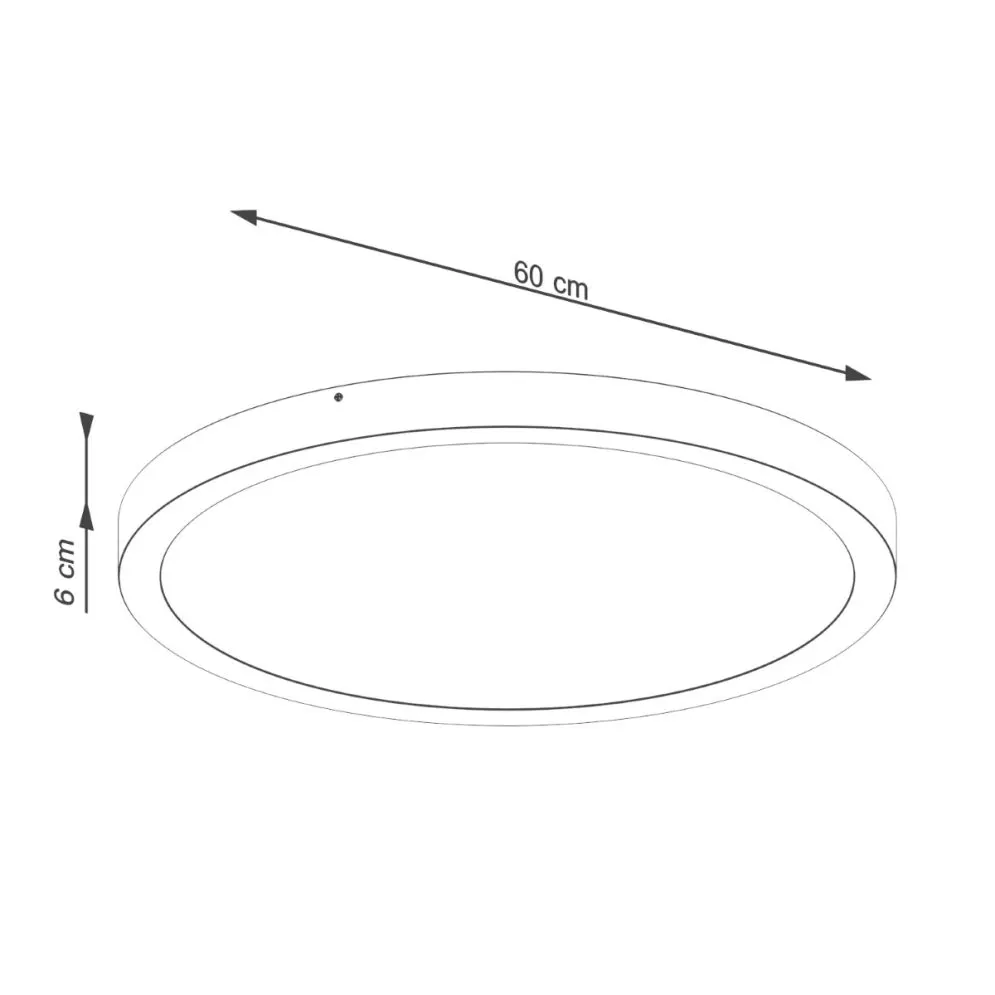 Plafon ONYX 60 biały LED 3000K minimalistyczny | sklep MIRAT  kolekcja onyx