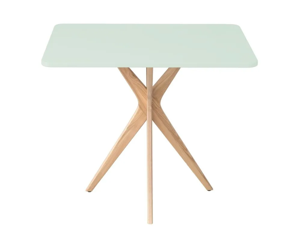Miętowy stół CUTTI 55x80 do salonu styl SKANDYNAWSKI