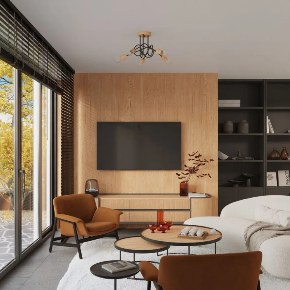 Żyrandol EMBER 5 czarny loftowy| MIRAT.  kolekcja ember