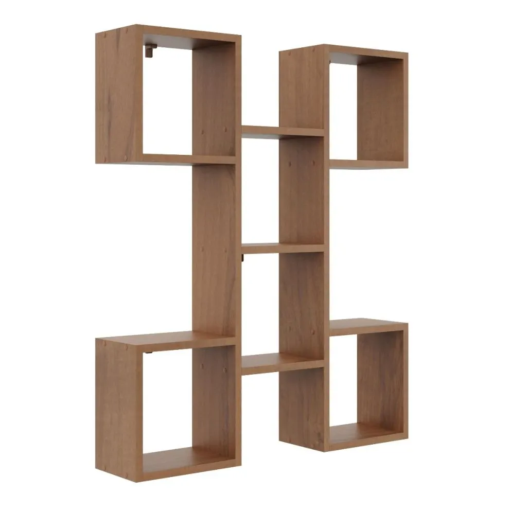 Półka ALESIA 10 orzech wisząca do salonu | MIRAT. styl LOFT