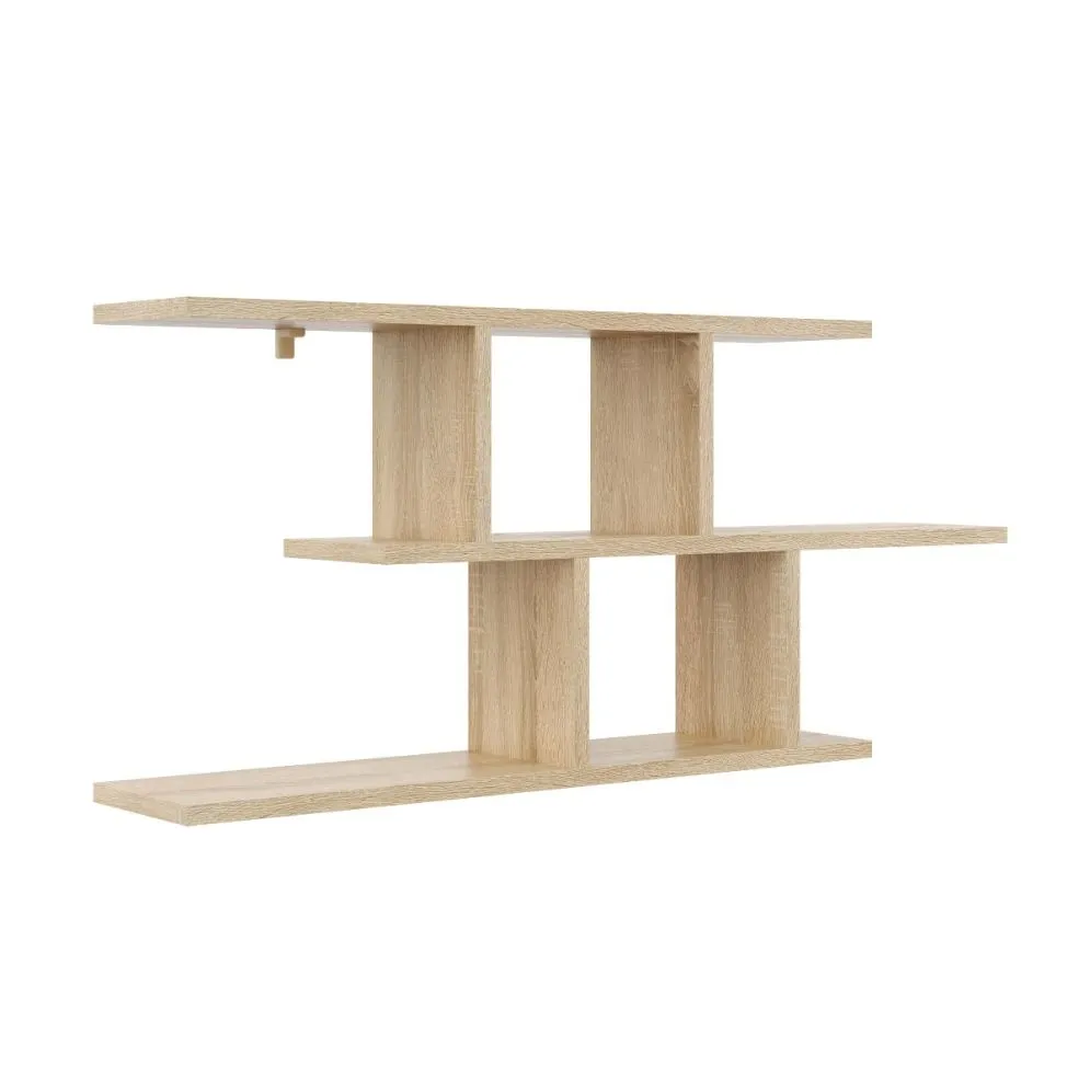 Półka ALESIA 8 dąb sonoma wisząca do salonu | MIRAT. styl LOFT