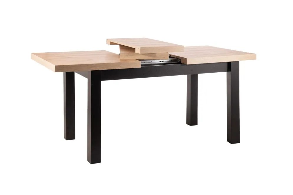Stół rozkładany PRESTO 140(218)x80 dąb artisan/czarny I sklep meblowy MIRAT. styl LOFT
