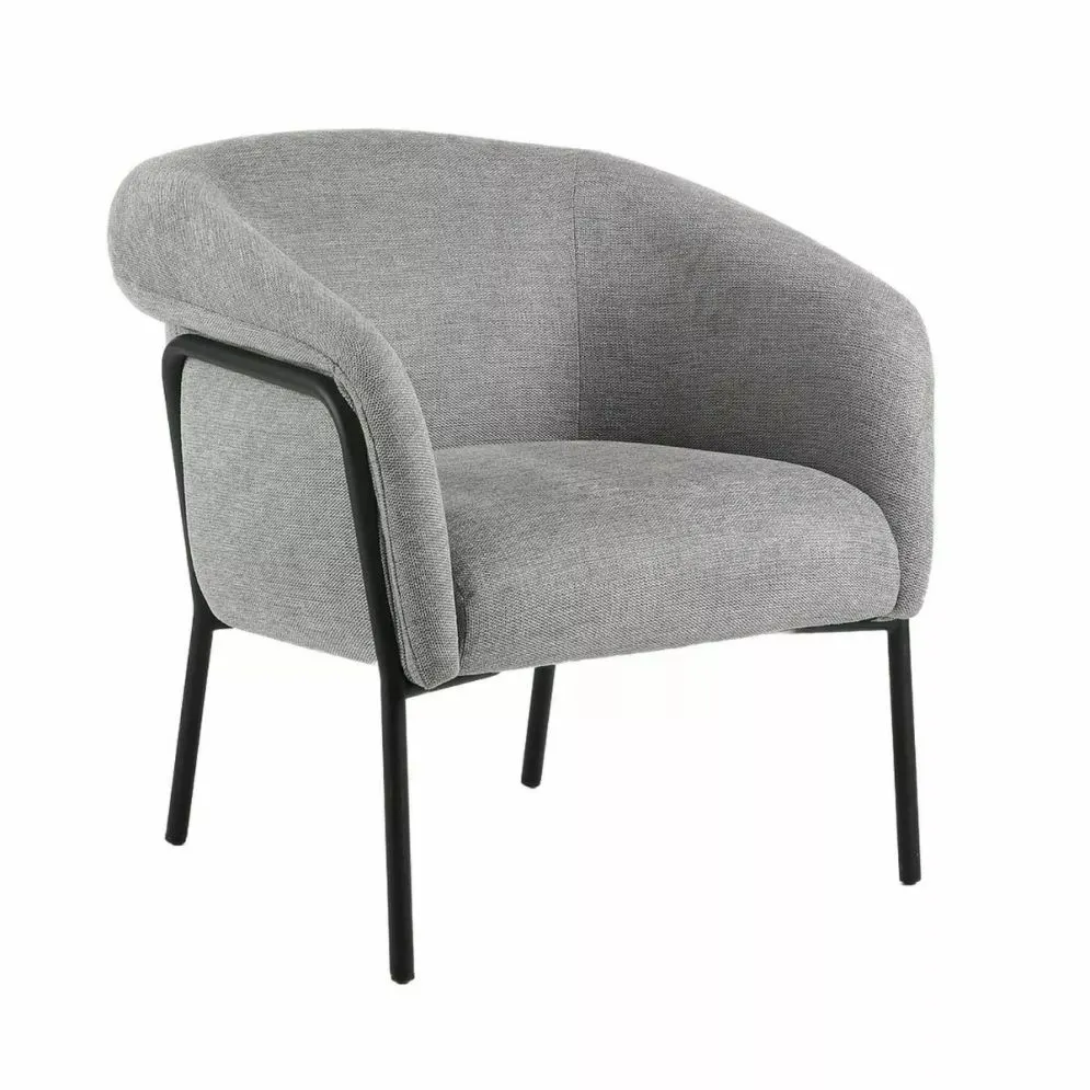 Fotel tapicerowany CLOLVER BREGO szary kubełkowy I sklep meblowy MIRAT. styl LOFT