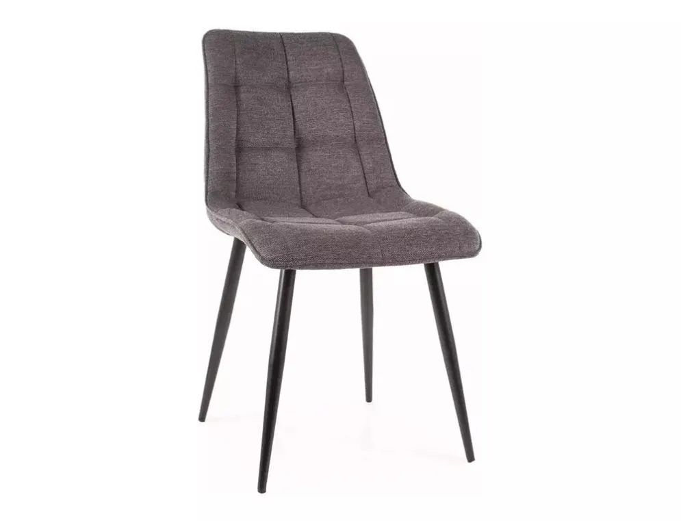 Krzesło do jadalni CHIC BREGO pikowane w tkaninie | MIRAT styl LOFT