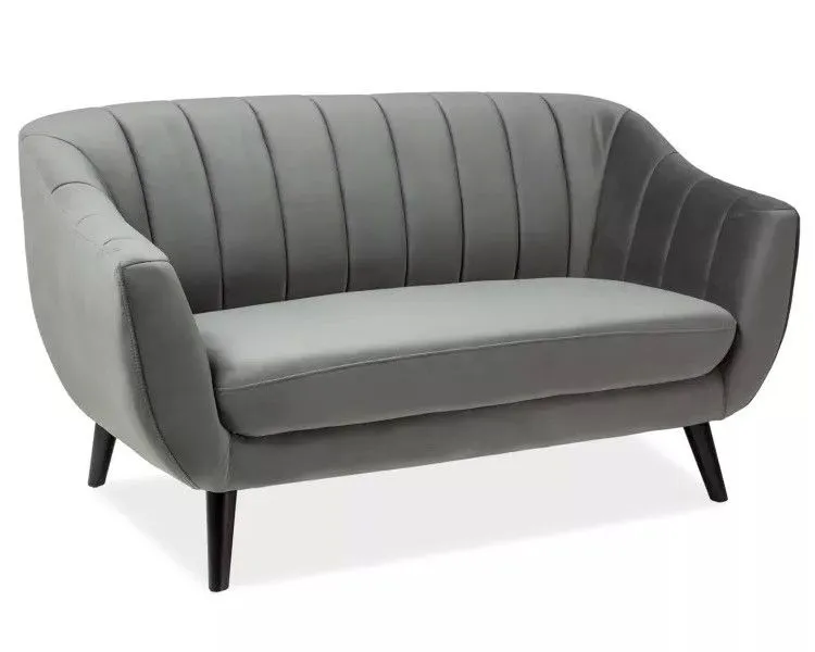 Sofa ELITE 2 VELVET szara I sklep meblowy MIRAT. styl GLAMOUR, VINTAGE