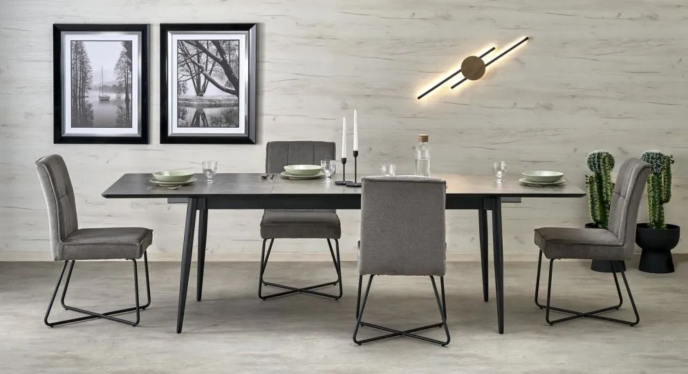 Krzesło tapicerowane K534 szare loftowe I sklep meblowy MIRAT. styl LOFT