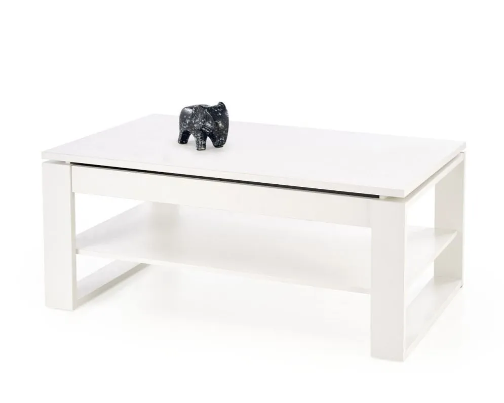 Ława podnoszona BETTY 114x65(92)cm biała prostokątna I sklep meblowy MIRAT. styl SKANDYNAWSKI