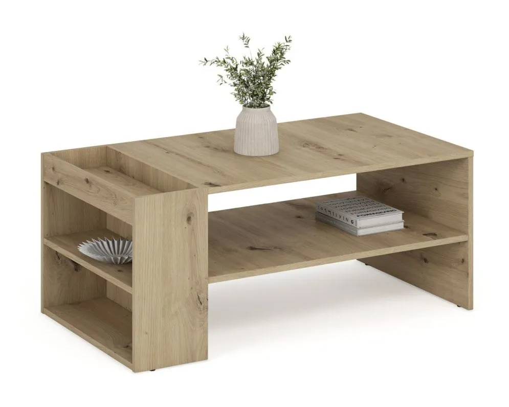 Ława MURCIA 100x55cm dąb artisan z dolną półką I sklep meblowy MIRAT.