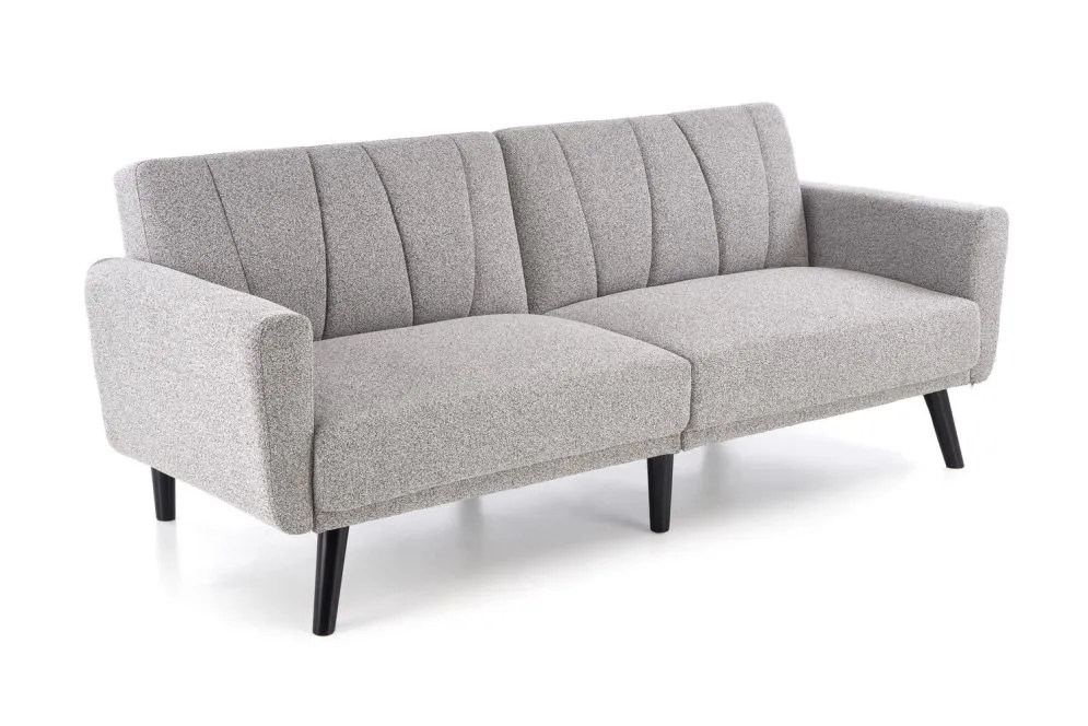 Sofa rozkładana LARIX szara na drewnianych nogach  I sklep meblowy MIRAT.