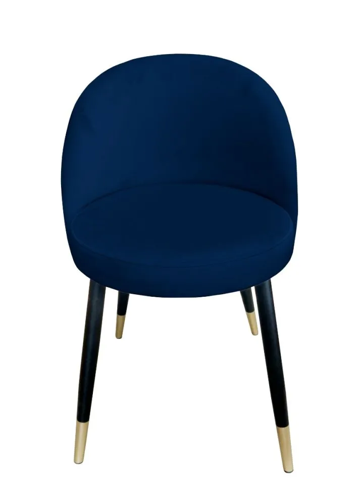 Krzesło TANEW VELVET GOLD granatowe w stylu glamour | MIRAT. styl GLAMOUR