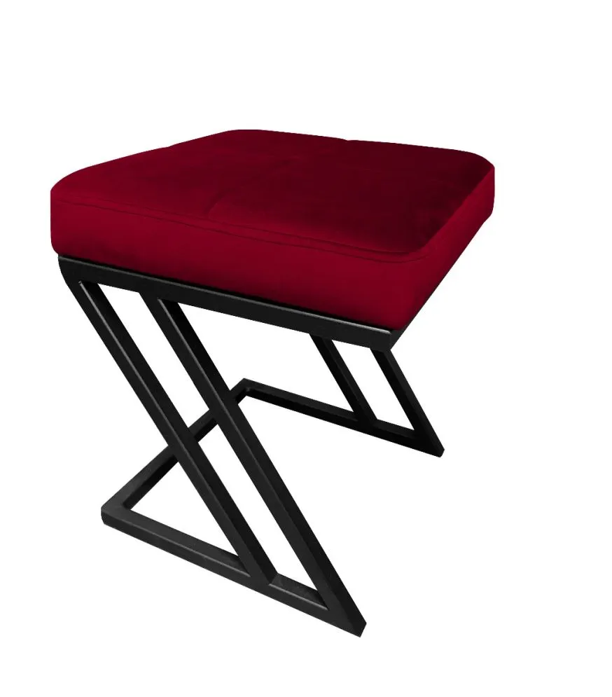 Pufa ZAZU MG VELVET bordowa na designerska w stylu loft | MIRAT. w stylu LOFT kolekcja