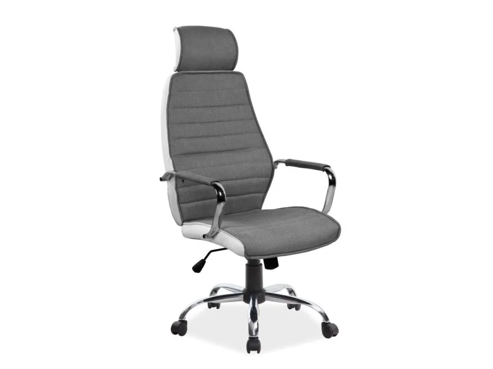 Fotel biurowy Q-035 szary do komputera | MIRAT.