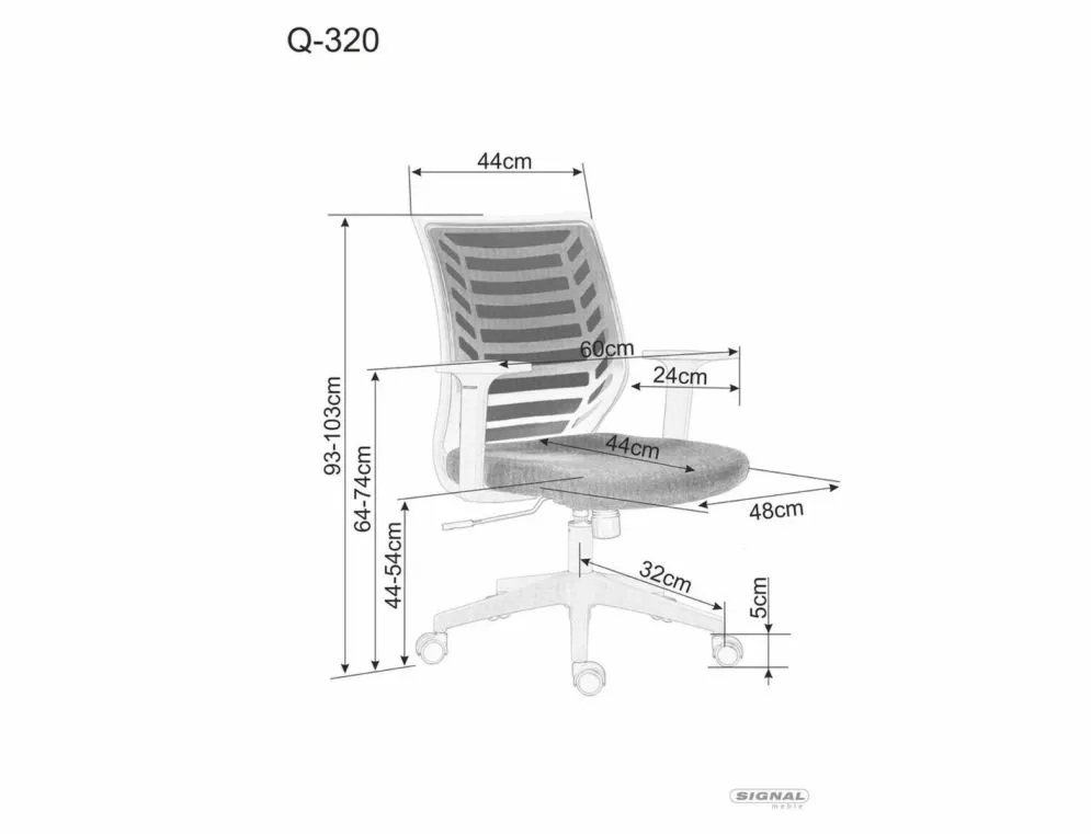 Fotel biurowy Q-320R czarny z mechanizmem TILT I sklep meblowy MIRAT.