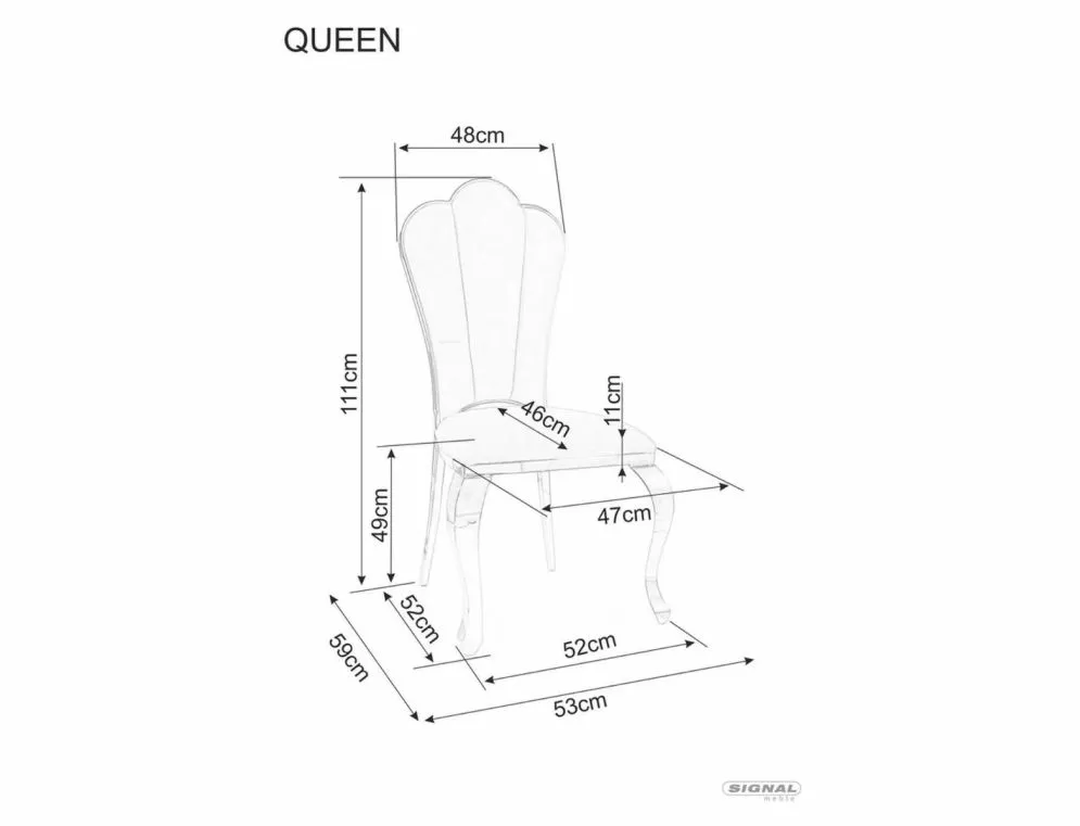 Krzesło tapicerowane QUEEN VELVET czarne/złote eleganckie I sklep meblowy MIRAT. styl GLAMOUR
