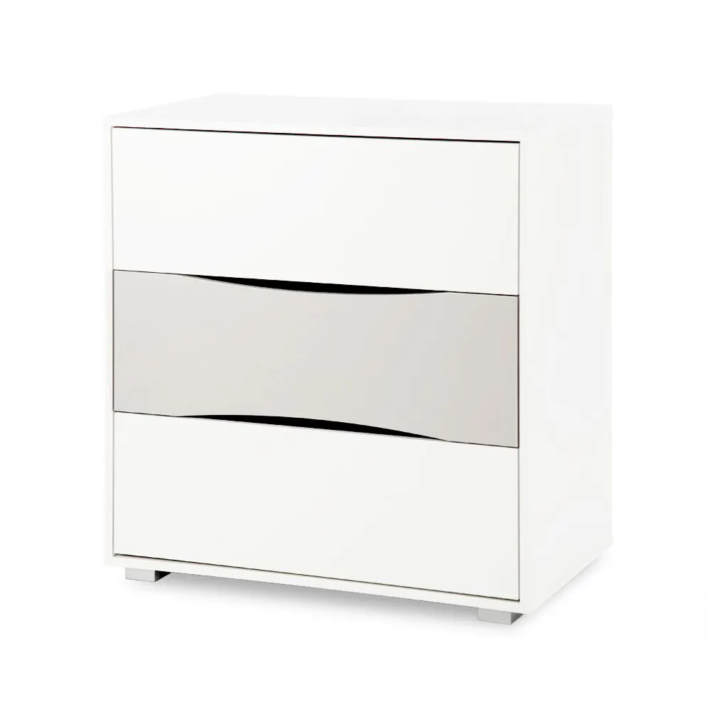 Minimalistyczna komoda dla dzieci PATI 80cm biała/szara z przewijakiem I sklep meblowy MIRAT. styl SKANDYNAWSKI