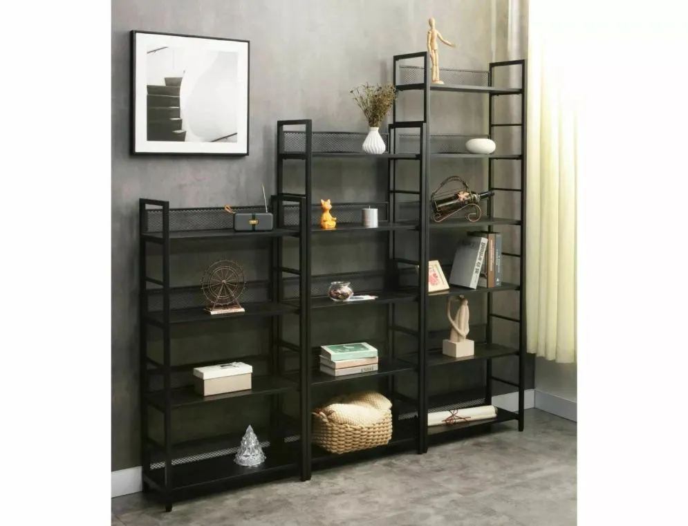 Regał na książki RAW R5 czarny/czarny mat do pokoju młodzieżowego I sklep meblowy MIRAT. styl LOFT