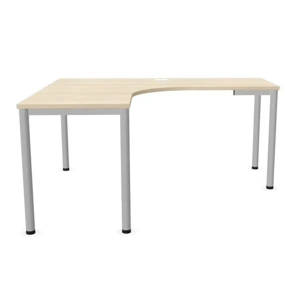 Biurko narożne EASY SPACE I-LEG LS 160x140cm akacjowe I sklep meblowy MIRAT.