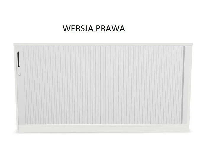 Szafka biurowa żaluzjowa EASY SPACE CABINET HRT 2-OH 160cm biała zamykana I sklep meblowy MIRAT.