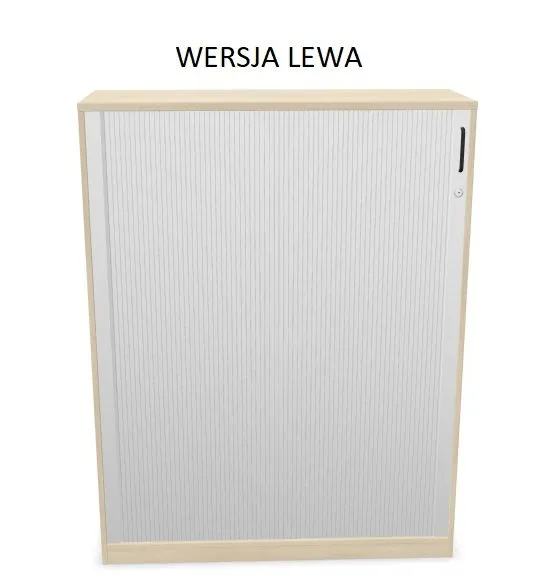 Szafka biurowa żaluzjowa EASY SPACE CABINET HRT 4-OH 120cm akacjowa zamykana I sklep meblowy MIRAT.