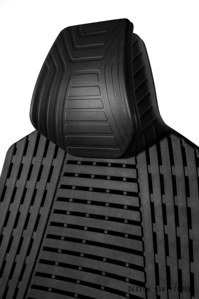 Fotel biurowy RONIN czarny elastomer z regulowanymi podłokietnikami I sklep meblowy MIRAT.
