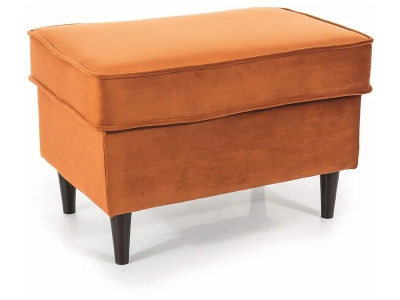 Pufa RON VELVET cynamonowa welurowa | MIRAT. styl GLAMOUR