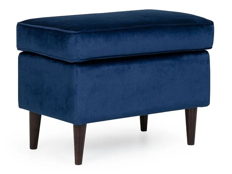 Pufa RON VELVET granatowa do sypialni w stylu glamour | MIRAT. w stylu GLAMOUR kolekcja