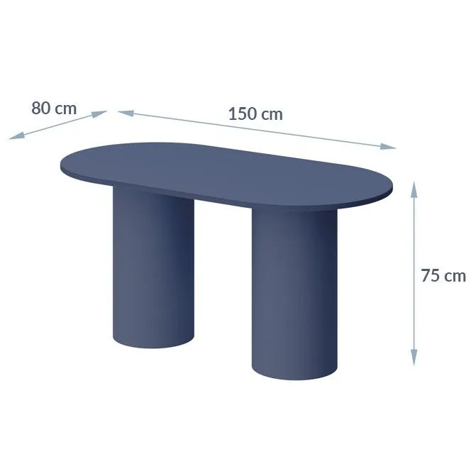 Stół ROSETO 150x80 miętowy I sklep meblowy MIRAT. styl PASTELE