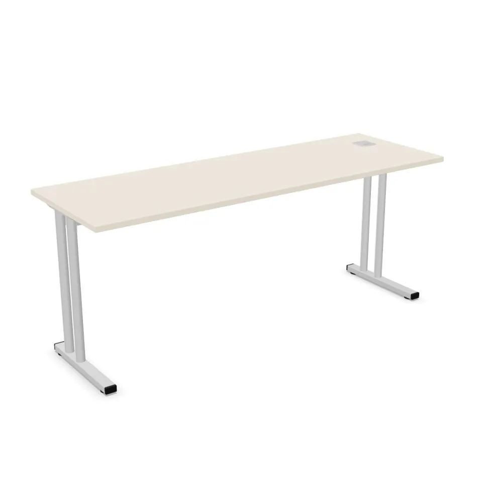 Biurko EASY SPACE C-LEG RC 180x60cm kaszmirowe do biura I sklep meblowy MIRAT.