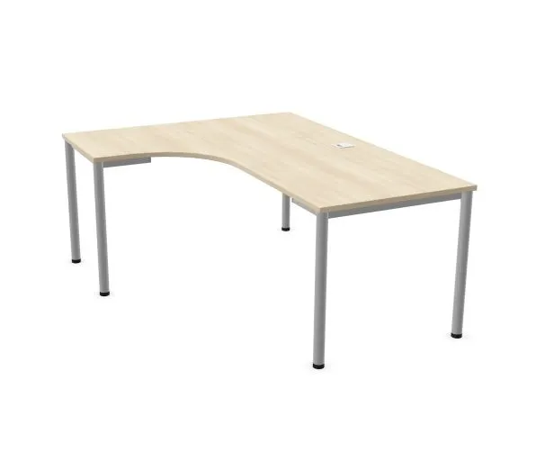 Biurko narożne EASY SPACE I-LEG LS 160x140cm akacjowe I sklep meblowy MIRAT.