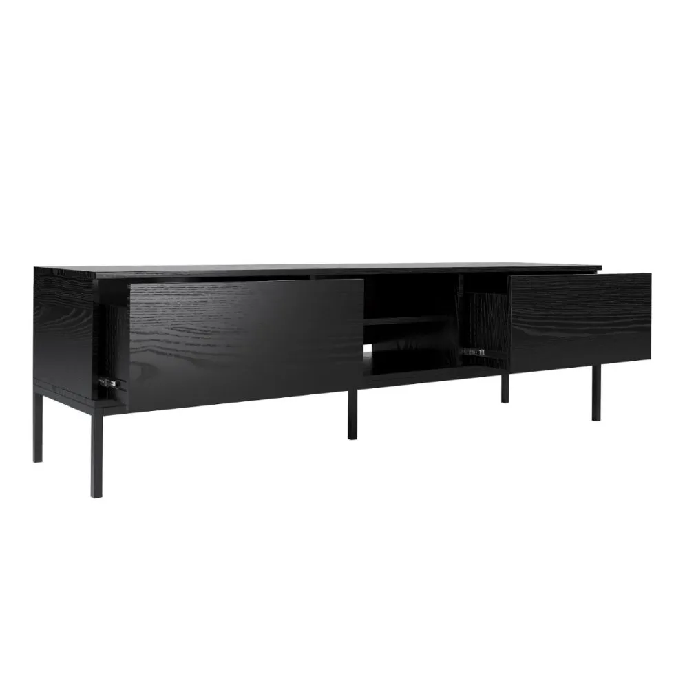 Szafka RTV KRON 170cm czarny dąb do salonu I sklep meblowy MIRAT. styl LOFT kolekcja KRON