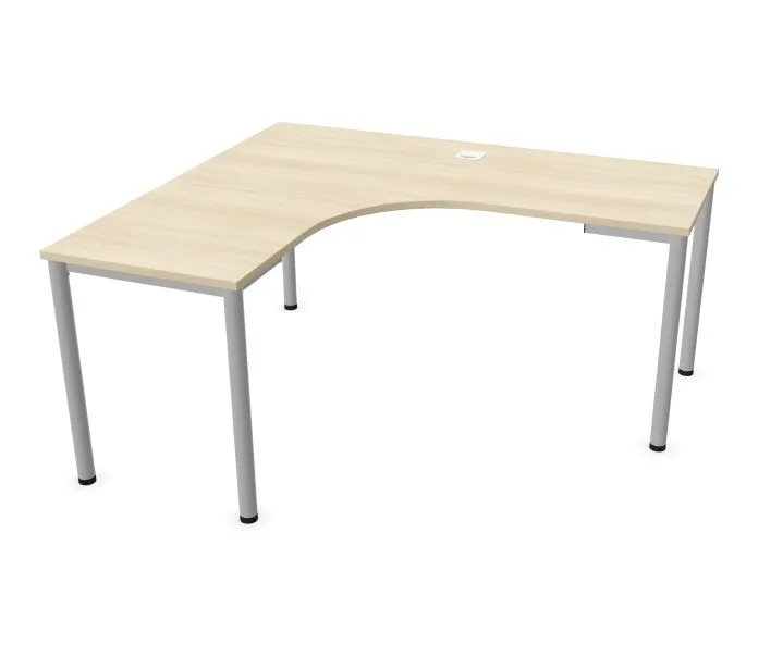 Biurko narożne EASY SPACE I-LEG LS 160x140cm akacjowe I sklep meblowy MIRAT.