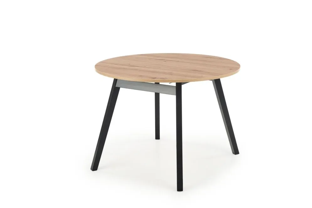 Stół RUBEN 102(142)x102 dąb artisan rozkładany okrągły | MIRAT. w stylu LOFT kolekcja