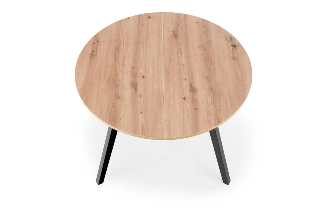 Stół RUBEN 102(142)x102 dąb artisan rozkładany okrągły | MIRAT. w stylu LOFT kolekcja