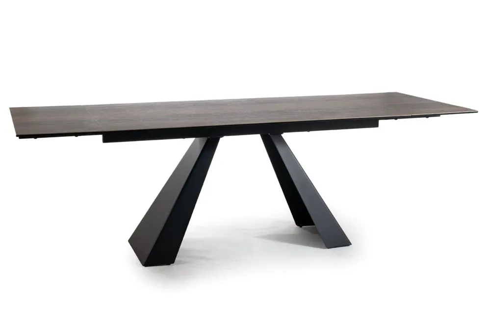 Stół SALVADORE CERAMIC 160(240)x90 brązowy I sklep meblowy MIRAT. styl LOFT