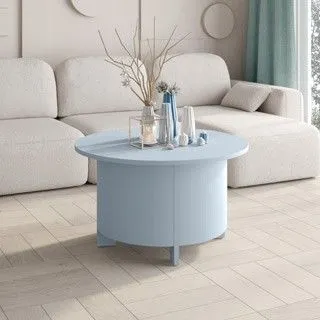 Ława okrągła SALVO AC 80x80 miętowa I sklep meblowy MIRAT. styl PASTELE