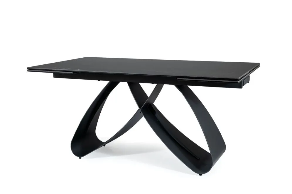 Stół SAMANTA CERAMIC 160(240)x90 czarny I sklep meblowy MIRAT. styl LOFT