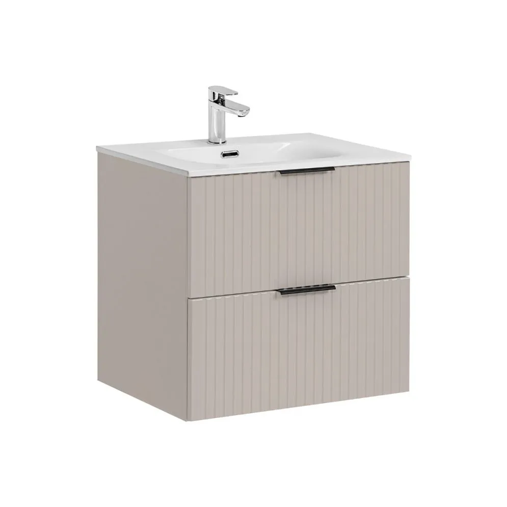 Szafka pod umywalkę ADEL CASHMERE 82-60-2S 60cm kaszmirowa glamour I sklep meblowy MIRAT. styl GLAMOUR, RYFLOWANY kolekcja ADEL