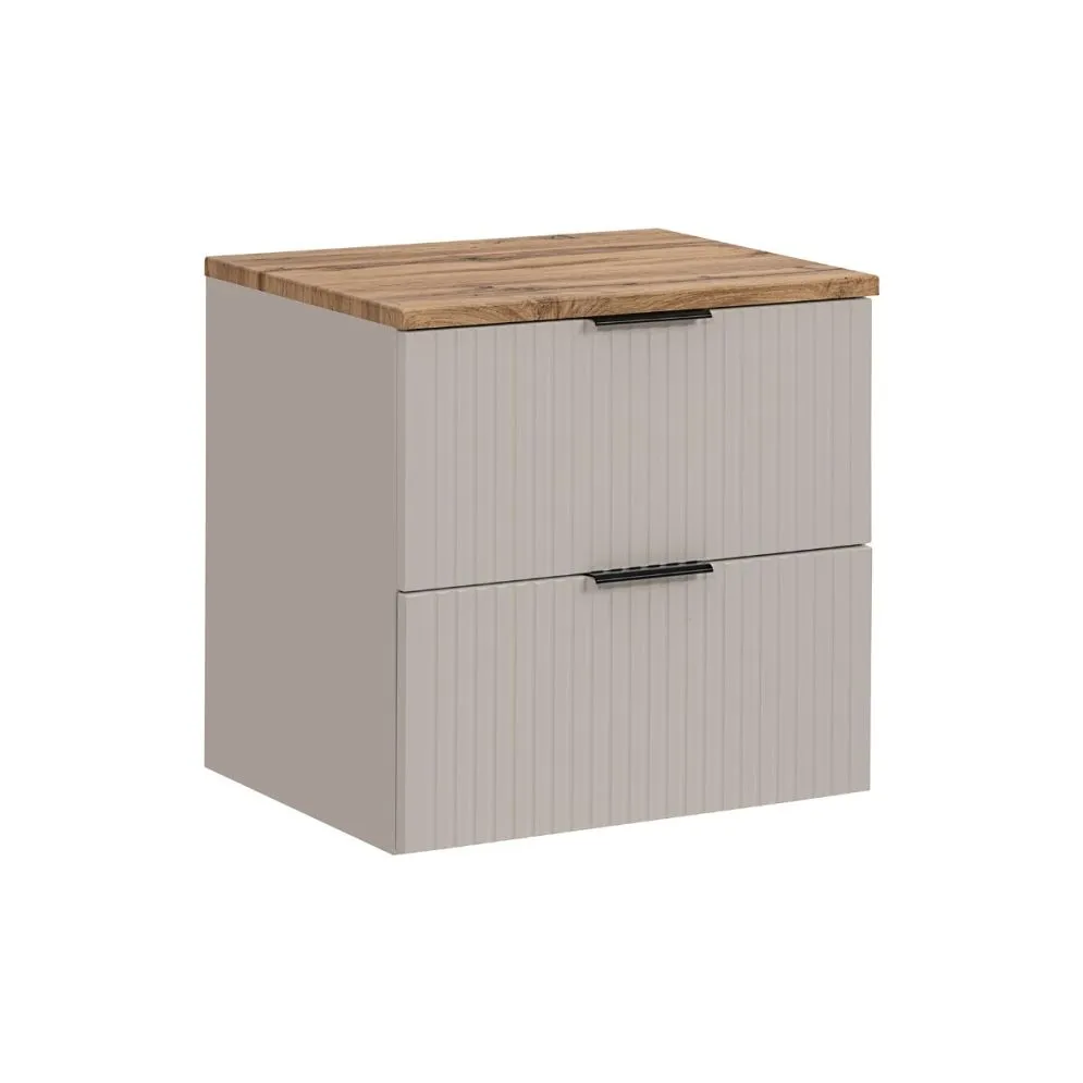 Szafka pod umywalkę ADEL CASHMERE 82-60-2S 60cm kaszmirowa glamour I sklep meblowy MIRAT. styl GLAMOUR, RYFLOWANY kolekcja ADEL