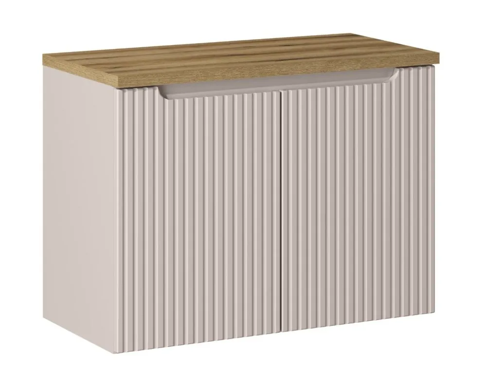 Szafka pod umywalkę NOVA CASHMERE 82-80-2D 80cm kaszmirowa dwudrzwiowa I sklep meblowy MIRAT. styl RYFLOWANY