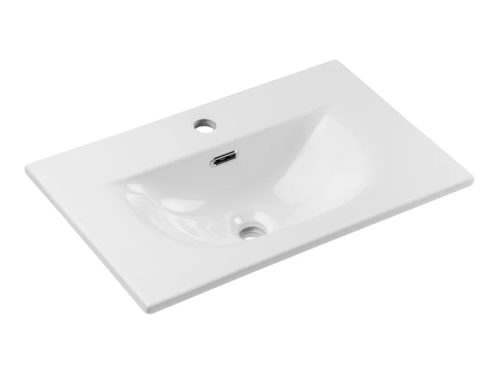 Szafka pod umywalkę NOVA BLACK 82-60-2S 60cm czarna do łazienki I sklep meblowy MIRAT. styl RYFLOWANY