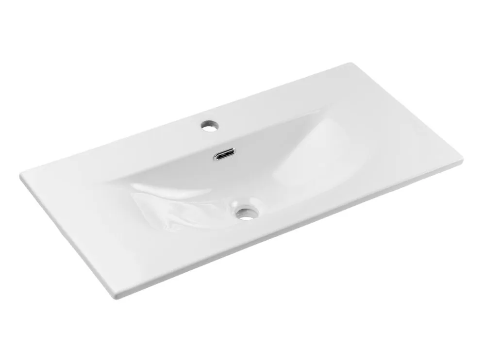 Szafka pod umywalkę NOVA WHITE 82-80-2S 80cm biała ryflowana I sklep meblowy MIRAT. styl RYFLOWANY