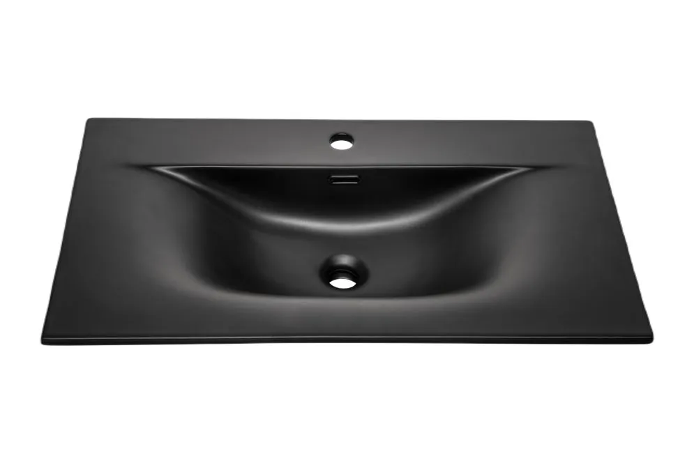 Szafka pod umywalkę NOVA BLACK 82-80-2S 80cm czarna nowoczesna I sklep meblowy MIRAT. styl RYFLOWANY