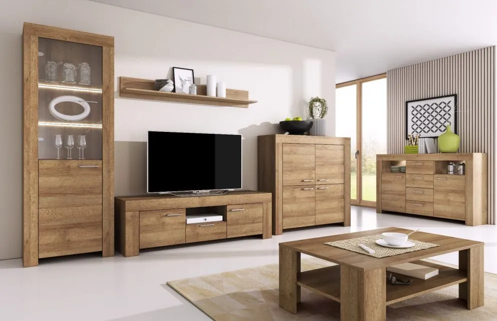 Stół rozkładany BROKON 140(180)x80 dąb riviera do jadalni | MIRAT. w stylu kolekcja BROKON