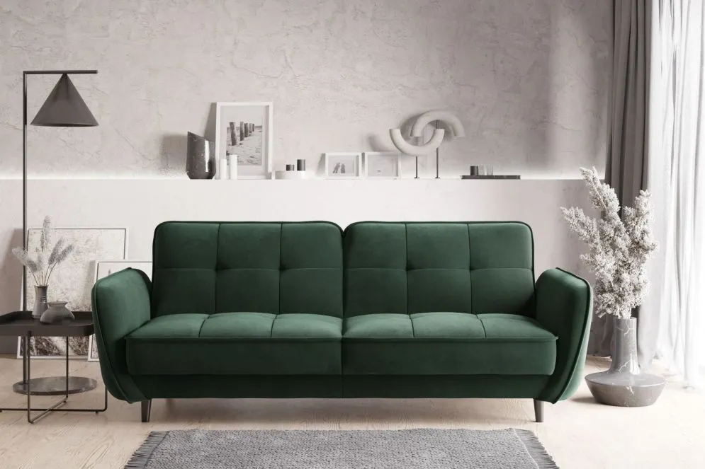 Sofa rozkładana BELLIS VELVET zielona I sklep meblowy MIRAT.