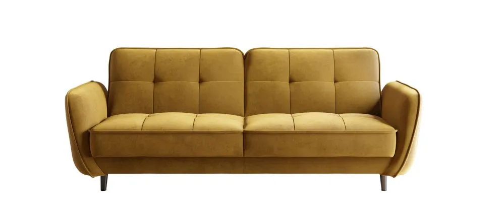 Sofa rozkładana BELLIS VELVET żółta I sklep meblowy MIRAT.