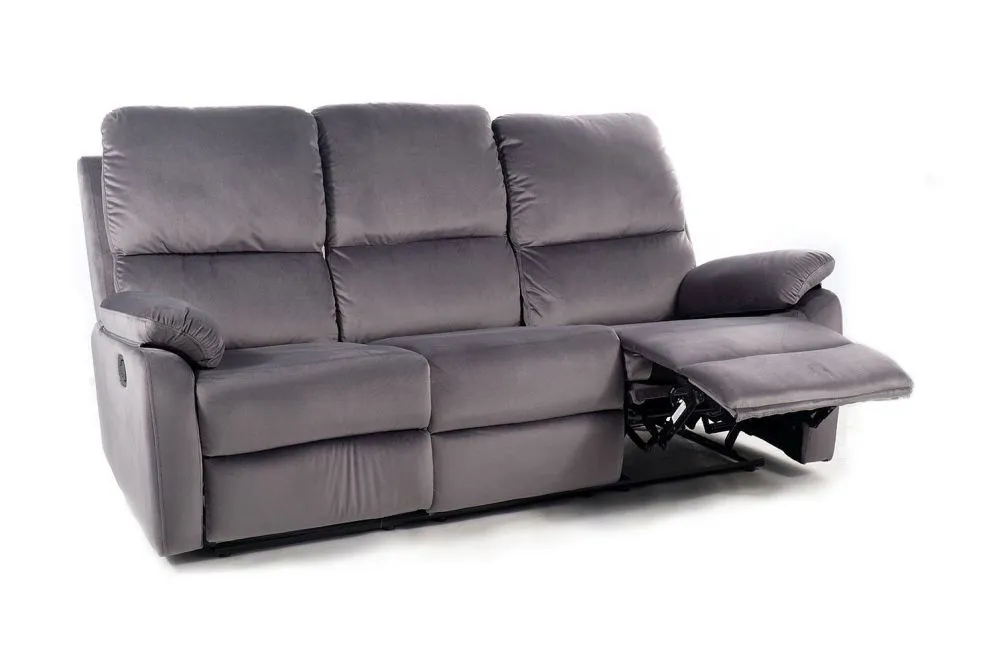 Sofa rozkładana SPENCER 3 VELVET szara nowoczesna I sklep meblowy MIRAT.