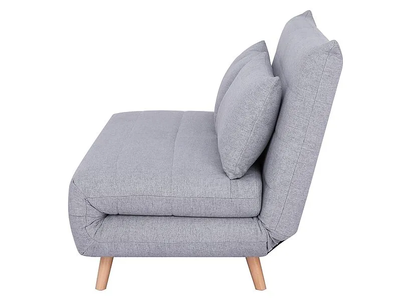 Sofa rozkładana z funkcją spania SPIKE II szara w stylu skandynawskim | MIRAT. styl SKANDYNAWSKI