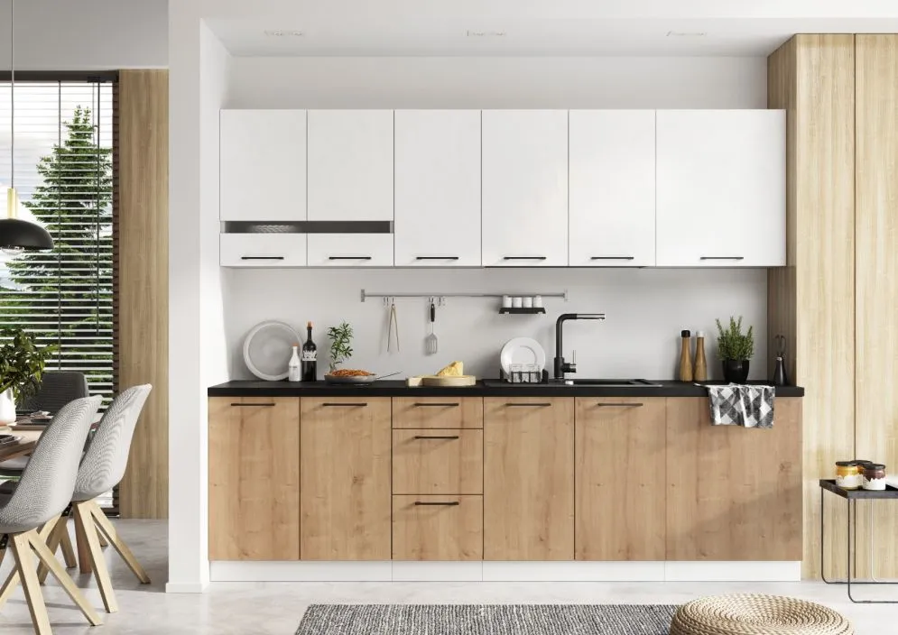 Szafka kuchenna stojąca 60 BONO D60 S/3 biała I sklep meblowy MIRAT. styl LOFT