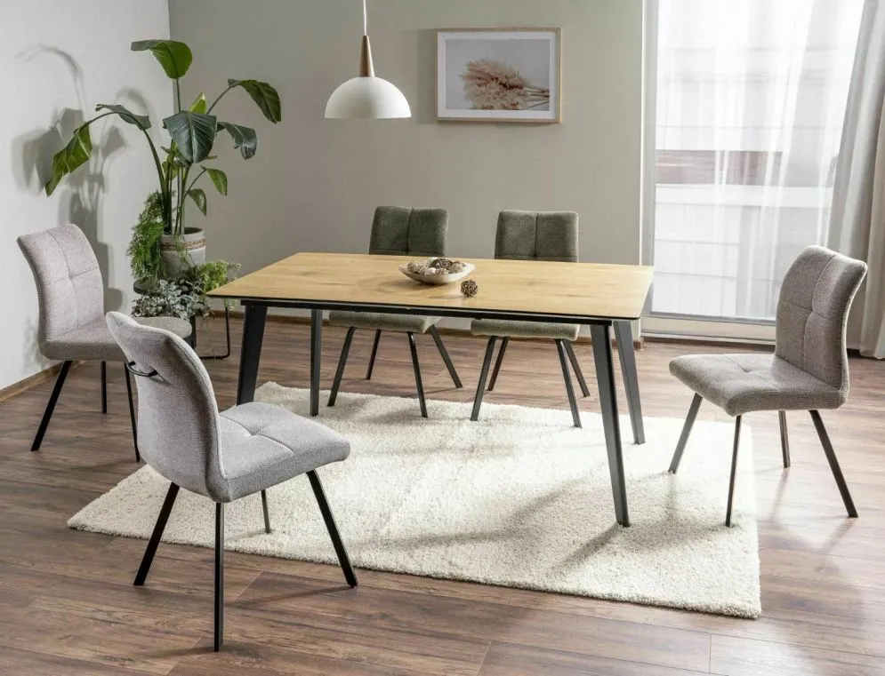 Krzesło tapicerowane SWING BREGO oliwkowe w stylu loft I sklep meblowy MIRAT. styl LOFT