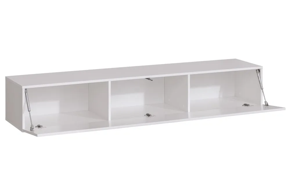 Szafka RTV1 SWITCH wisząca biały połysk 180cm I sklep meblowy MIRAT. kolekcja SWITCH
